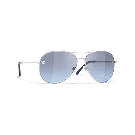 CHANEL Sunglasses: Pilot Sunglasses, metal & calfskin — Fashion 